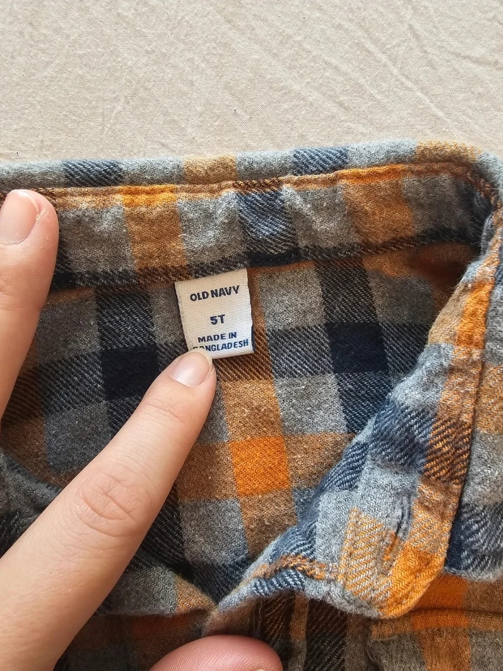 Old Navy classic plaid